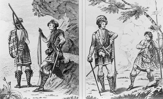 Scottish Soldiers of the Highlands and An Highland Officer and Serjeant von English School