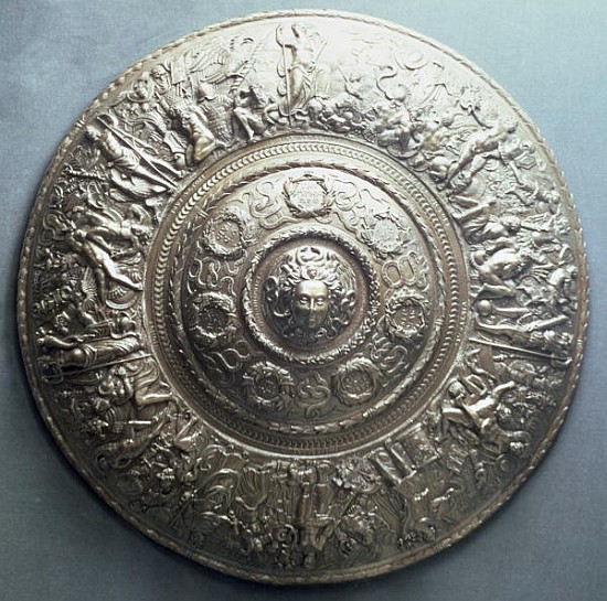 Shield with the head of Medusa, 1552 (silver) von English School