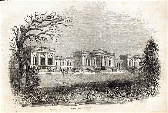 Stowe - the Garden Front, from ''The Illustrated London News'', 18th January 1845 von English School