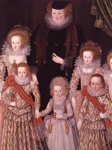 The Tasburgh Group: Lettice Cressy, Lady Tasburgh of Bodney, Norfolk and her Children von English School