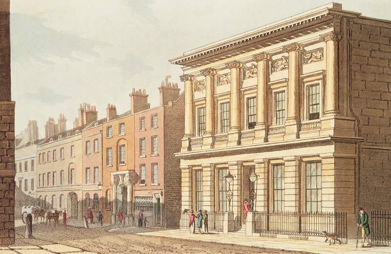 The London Commercial Sale Rooms, from ''R.Ackermann''s Repository of Arts'' 1813 von English School