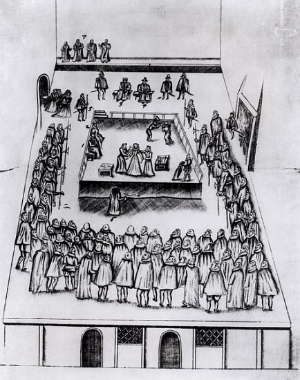 The Execution of Mary Queen of Scots (1542-87) von English School
