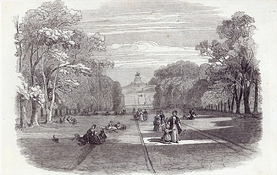 The Long Walk, Windsor, from The Illustrated London News, 14th November 1846 von English School