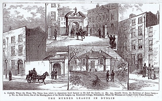 The Murder League in Dublin, illustration from ''The Graphic'', March 3rd 1883 von English School
