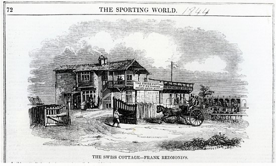 The Swiss Cottage, illustration from ''The Sporting World'' von English School