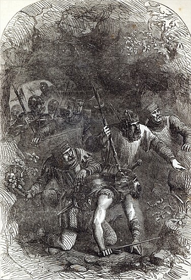 The Troops of Lord Montacute in the Subterranean Passage, illustration from ''Cassell''s Illustrated von English School