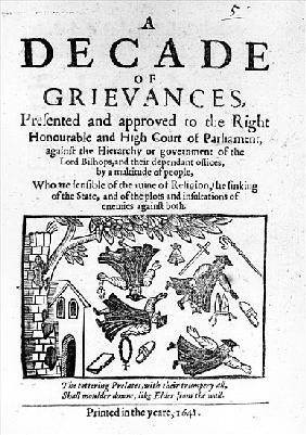 A Decade of Grievances'', Alexander Leighton''s pamphlet assaulting the institution of episcopacy