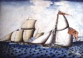 The Capture of "The Four Brothers" by "The Badger", Revenue Cutter c.1823