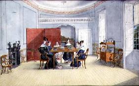 Dining Room Interior in Yorkshire c.1830  on