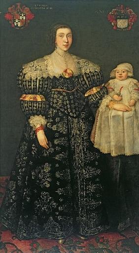 Double Portrait of Mary, Lady Bowes, Aged 24, and her Eldest Son, Thomas