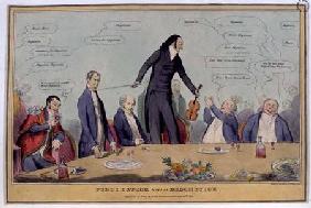 "Fiddlestick versus Broomstick", caricature of Niccolo Paganini, pub. by Thomas McLean 1831