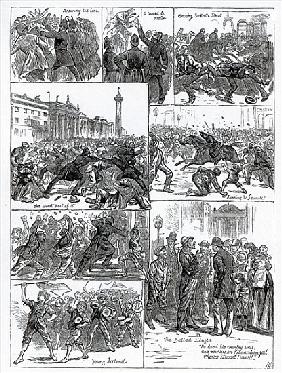Irish Land League Agitation, illustrations from ''The Illustrated London News'', October 29th 1881