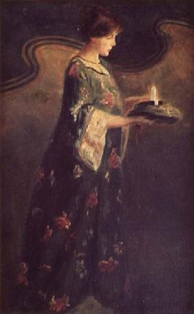 Lady with a Candle c.1890
