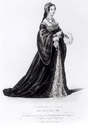 Portrait of Catherine Howard (1520?-42) ; engraved by Hargrave