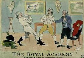 "The Royal Academy", pub. by S.W. Fores 1786