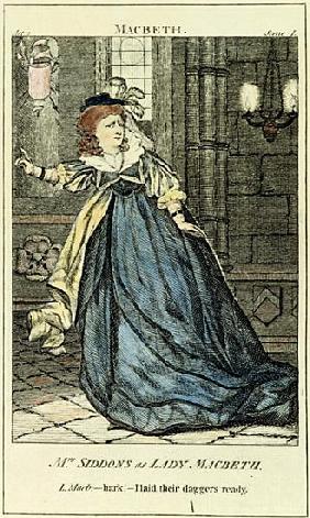 Sarah Siddons (1755-1831) as Lady Macbeth