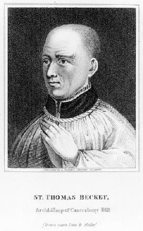 St. Thomas Becket, after a print by Hollar