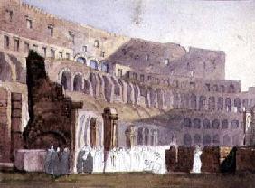 View of the Roman Colosseum c.1800  an