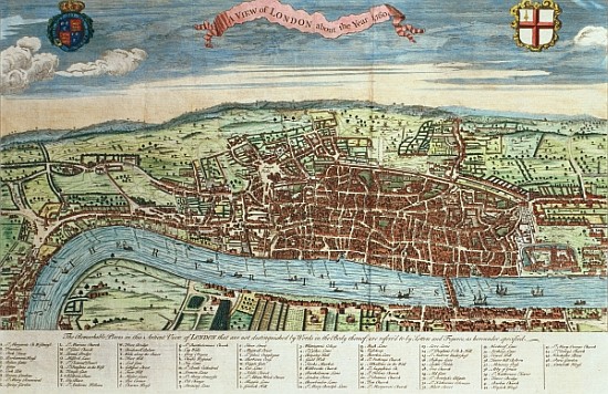 View of London, c.1560 von English School