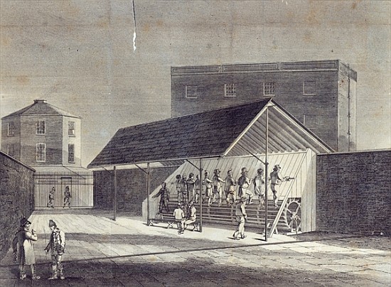 View of the Tread Mill for the Employment of Prisoners, erected at the House of Correction at Brixto von English School
