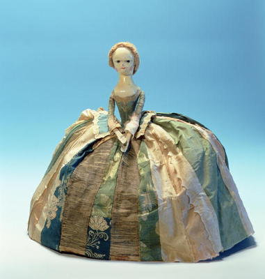 Letitia Penn doll (wood & textile) von English School, (18th century)