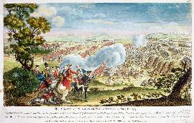 The Battle of Minden in Westphalia in 1759 (colour litho) 19th