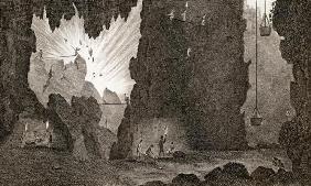 View of an Iron Mine, c.1783 (engraving) 19th