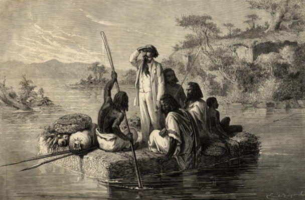 A Journey in Abyssinia (engraving) von English School, (19th century)