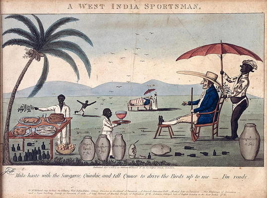 A West India Sportsman, published by William Holland, 1807 (etching, engraving and aquatint) von English School, (19th century)