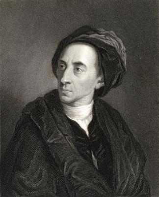 Alexander Pope (1688-1744) from 'The Gallery of Portraits', published 1833 (engraving) von English School, (19th century)