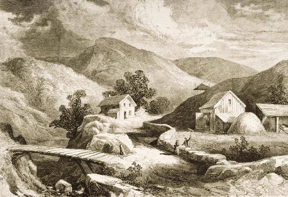 Hills of New England, c.1870, from 'American Pictures', published by The Religious Tract Society, 18 von English School, (19th century)