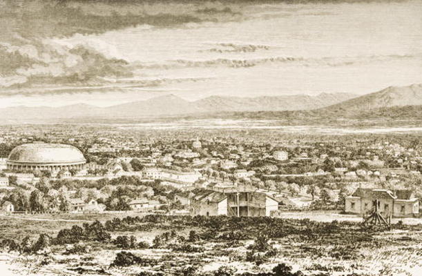 Salt Lake City in c.1870, from 'American Pictures', published by The Religious Tract Society, 1876 ( von English School, (19th century)