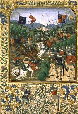 Battle of Agincourt, October 25th 1415 (w/c on paper)