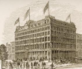 Public Ledger Building, Philadelphia, in c.1870, from 'American Pictures' published by the Religious 20th