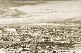 Salt Lake City in c.1870, from 'American Pictures', published by The Religious Tract Society, 1876 (