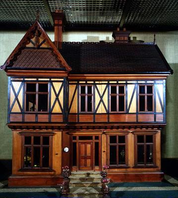 Doll's house purchased and furnished by Queen Mary, made by Ascroits of Liverpool, c.1920 (mixed med von English School, (20th century)