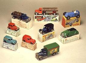 Collection of Minic cars, made by Lines Brothers, London, 1936-40 (tin) 1891