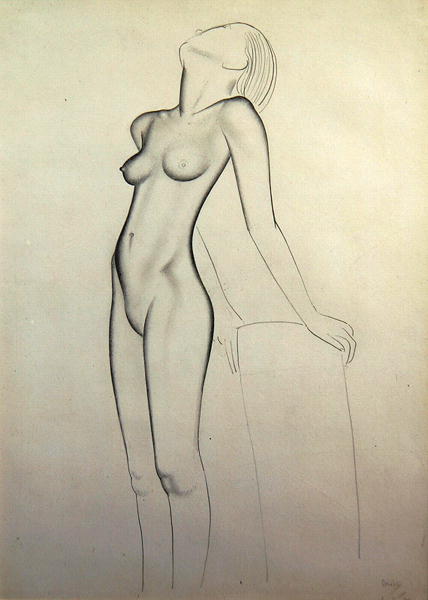 Nude, 1927 (pencil on paper)  von Eric Gill