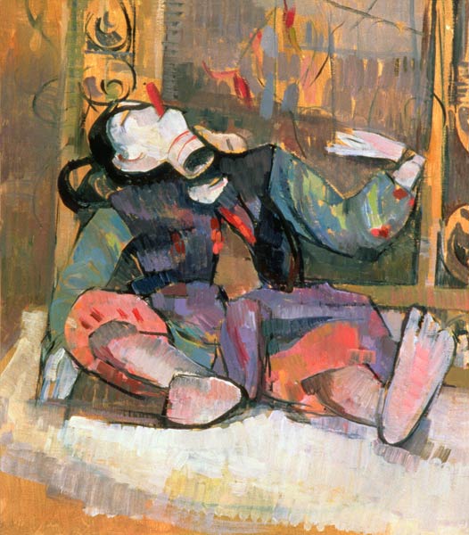 Thai Puppet With Mirror, 1989 (oil on canvas)  von Erin  Townsend