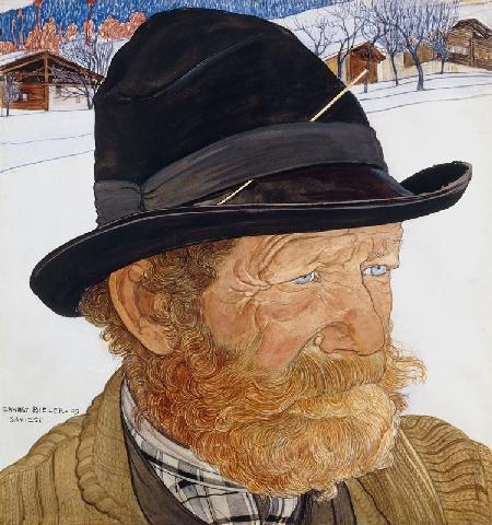 Ein Mann aus Savièse 1909