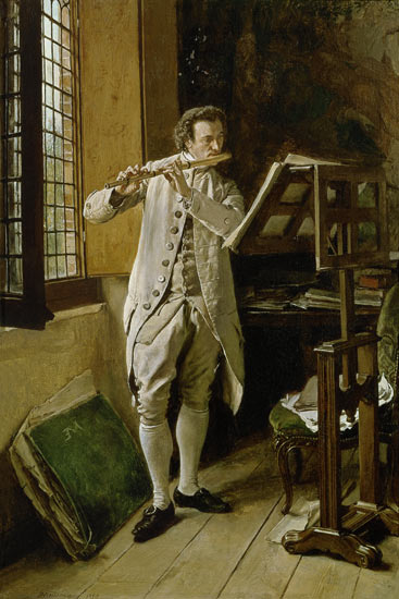 The Flute Player von Ernest Meissonier