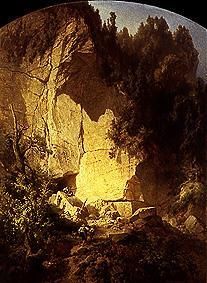 Steinbruch in der Sächsischen Schweiz. von Ernst Ferdinand Oehme