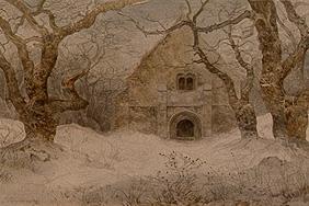 Die Kapelle im Schnee 1839