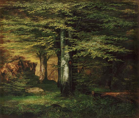 Waldinneres. von Ernst Ferdinand Oehme