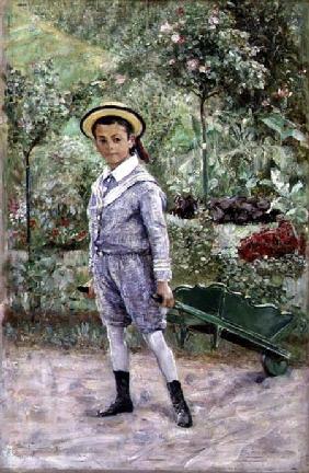 Boy with a Wheelbarrow 1880