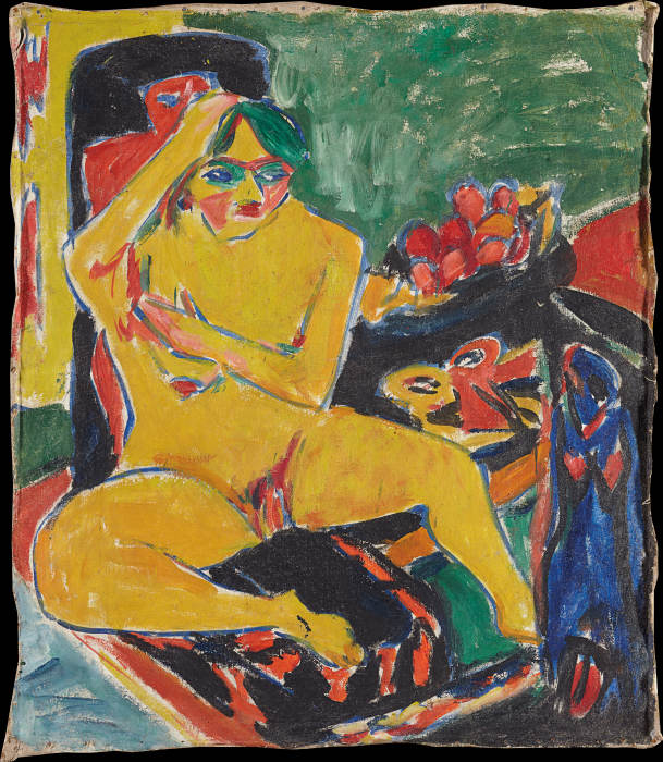 Akt im Atelier von Ernst Ludwig Kirchner