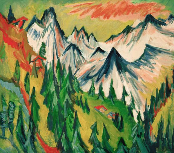 Berggipfel von Ernst Ludwig Kirchner