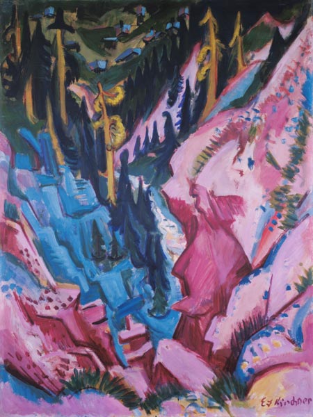Blick ins Tobel von Ernst Ludwig Kirchner