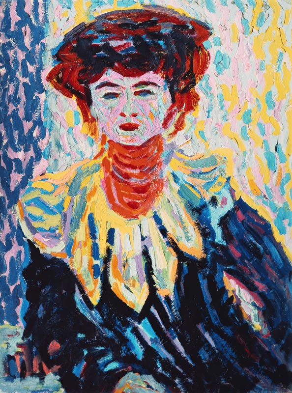 Doris mit Halskrause von Ernst Ludwig Kirchner