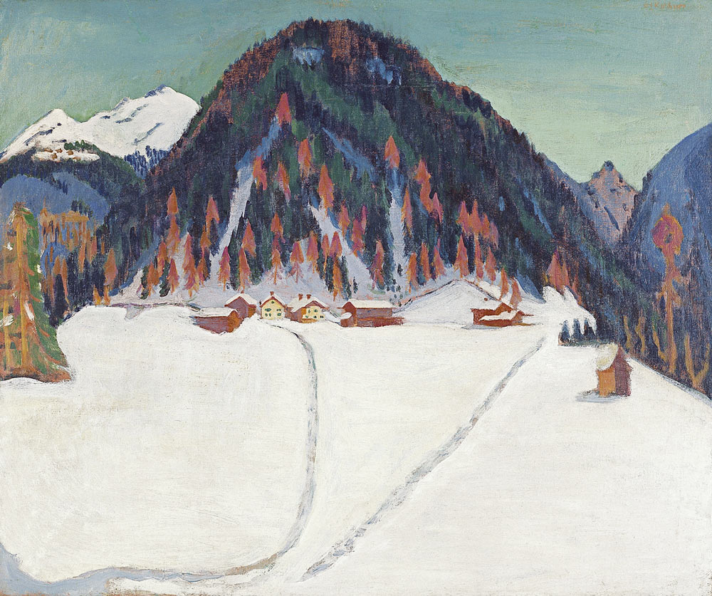 Junkerboden im Schnee von Ernst Ludwig Kirchner